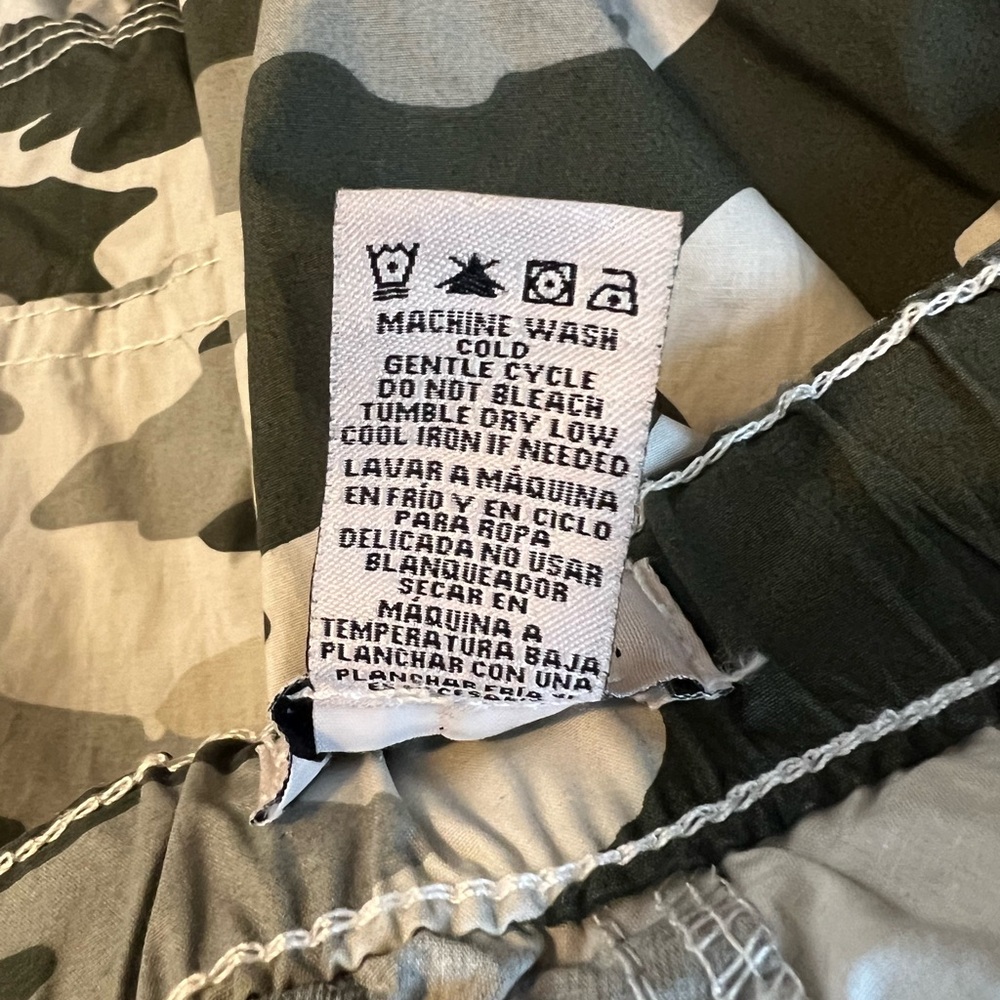 Anthropologie If It Were Me Women Camo Cargo Straight Leg Pant Elastic Pocket S - Picture 4 of 5